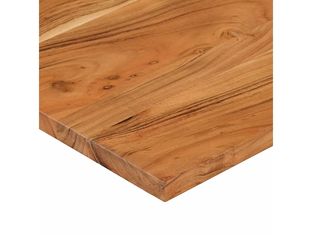 Tampo de mesa retangular em madeira de acácia maciça 160x50x2,5 cm