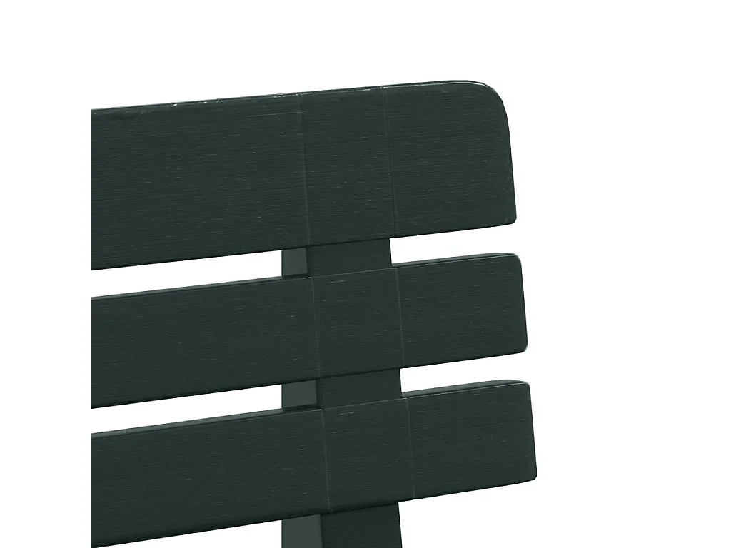 Banc de jardin vert 110x52x71 cm polypropylène