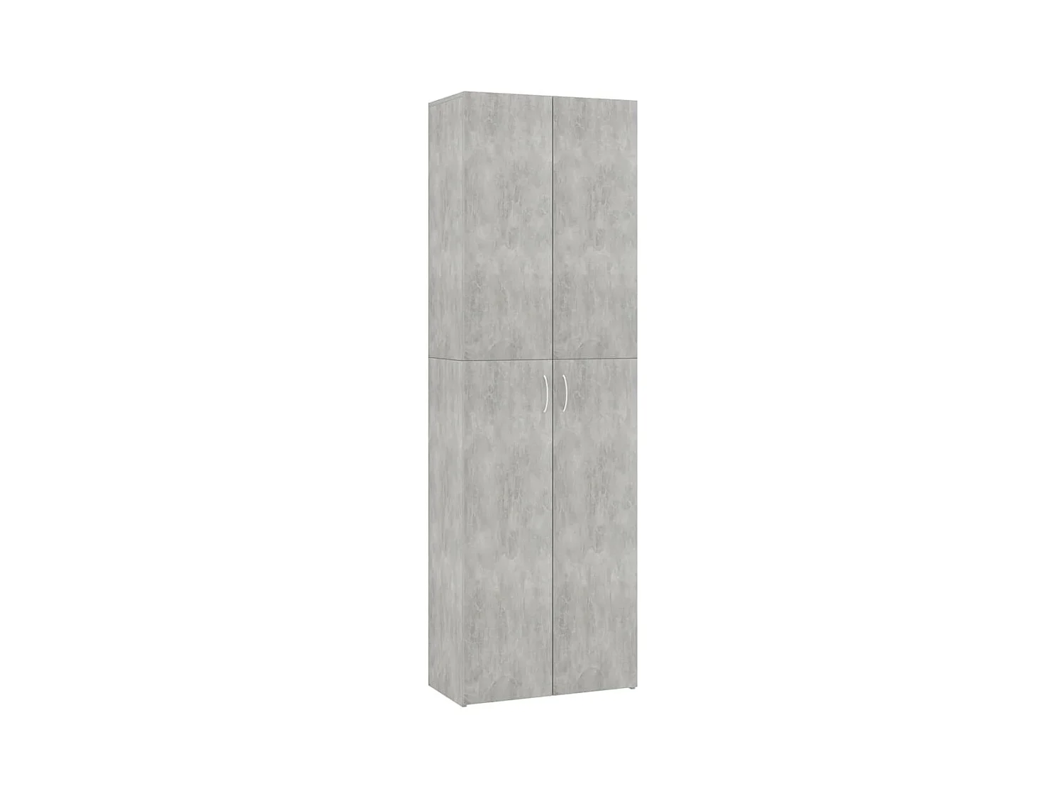 Armoire de bureau Gris béton 60x32x190 cm Bois d'ingénierie