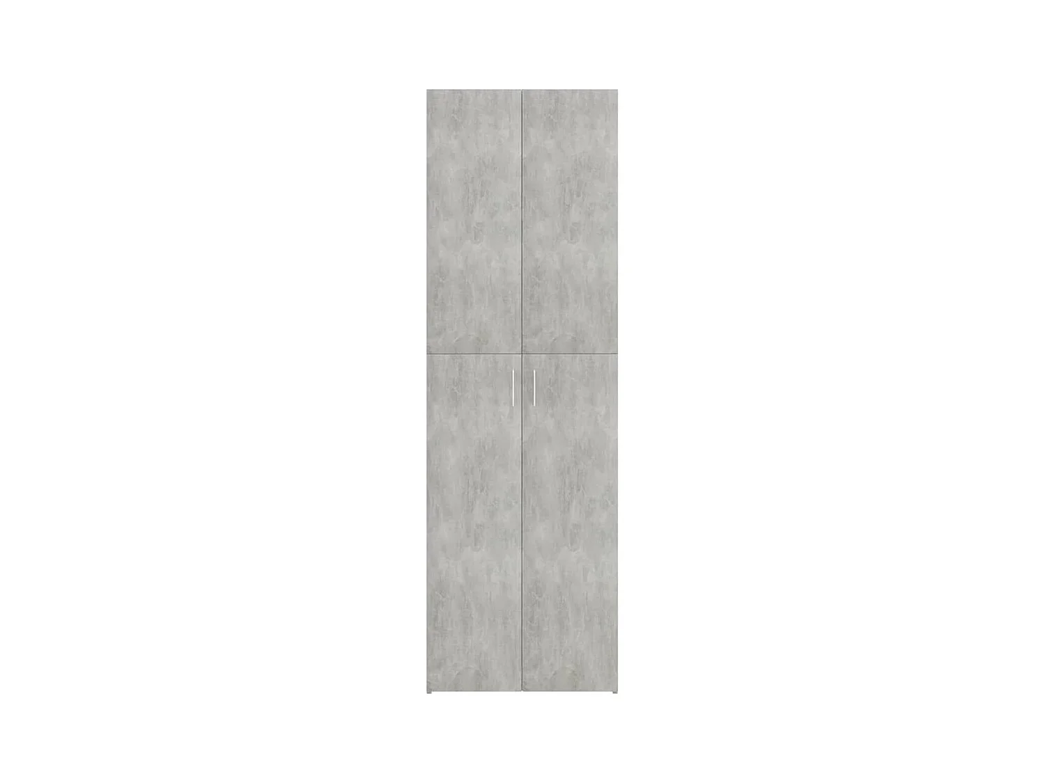 Armoire de bureau Gris béton 60x32x190 cm Bois d'ingénierie