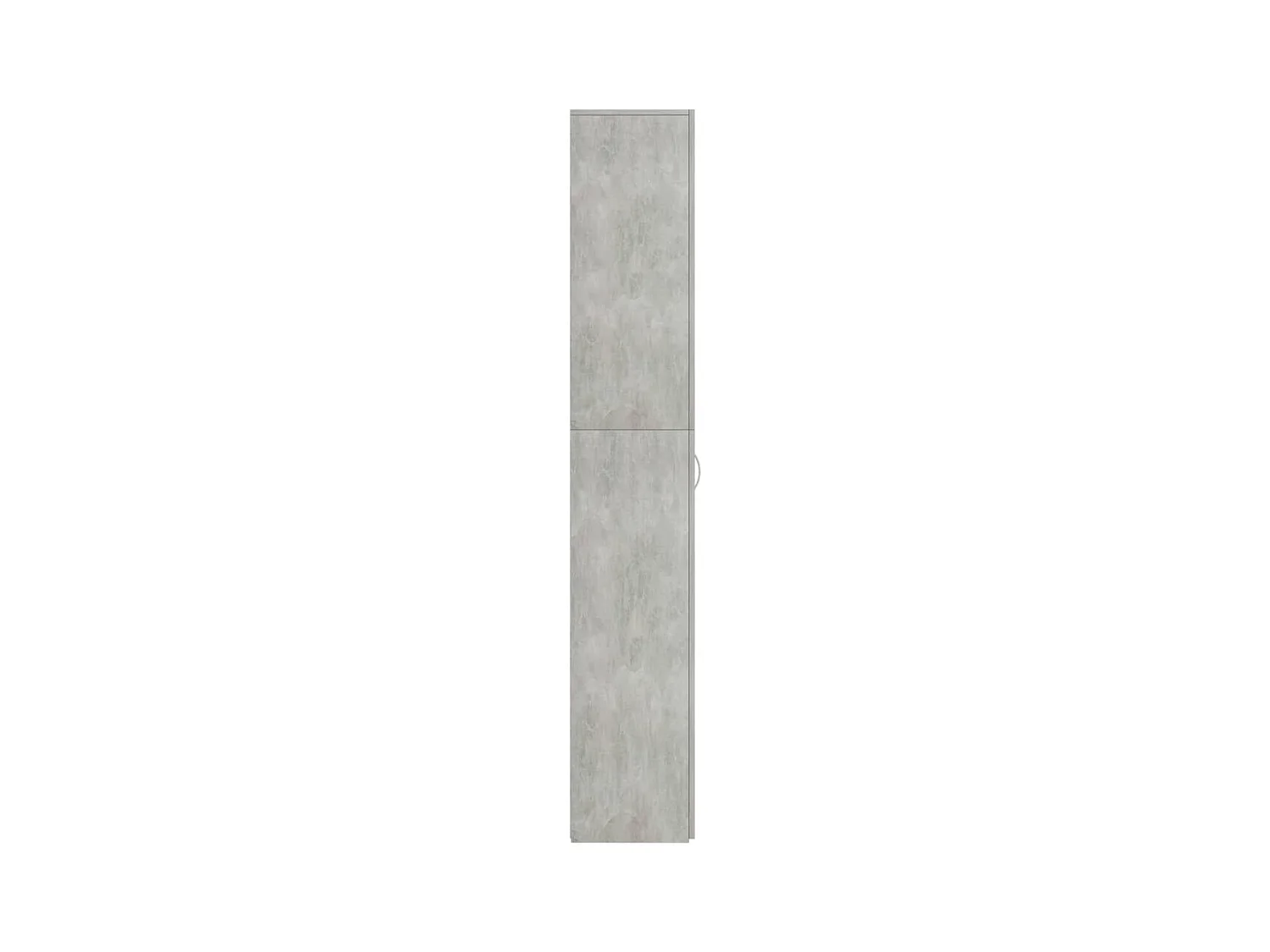 Armoire de bureau Gris béton 60x32x190 cm Bois d'ingénierie