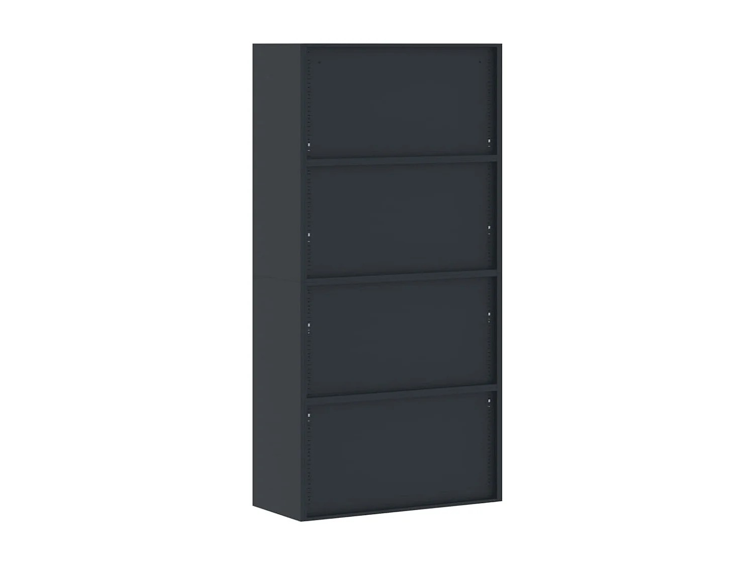 Antraciet en rode archiefkast 90x40x180 cm staal