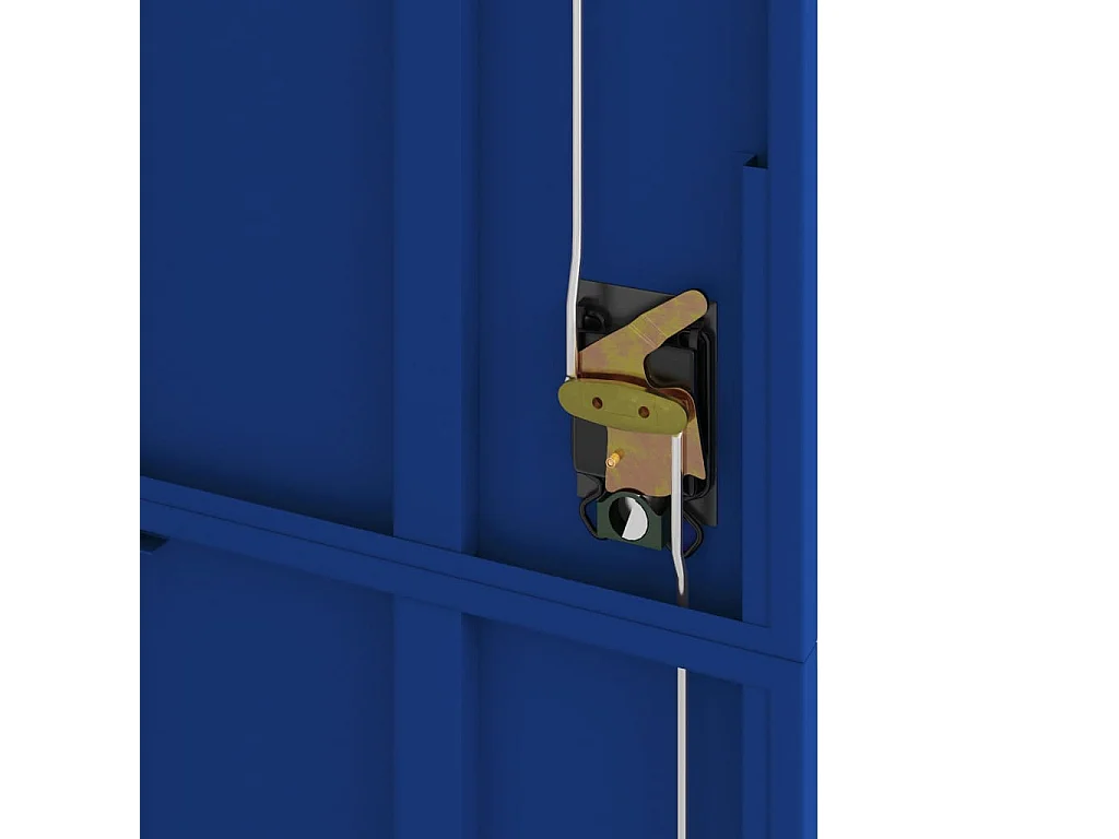 Lichtgrijs en blauwe archiefkast 90x40x200 cm staal