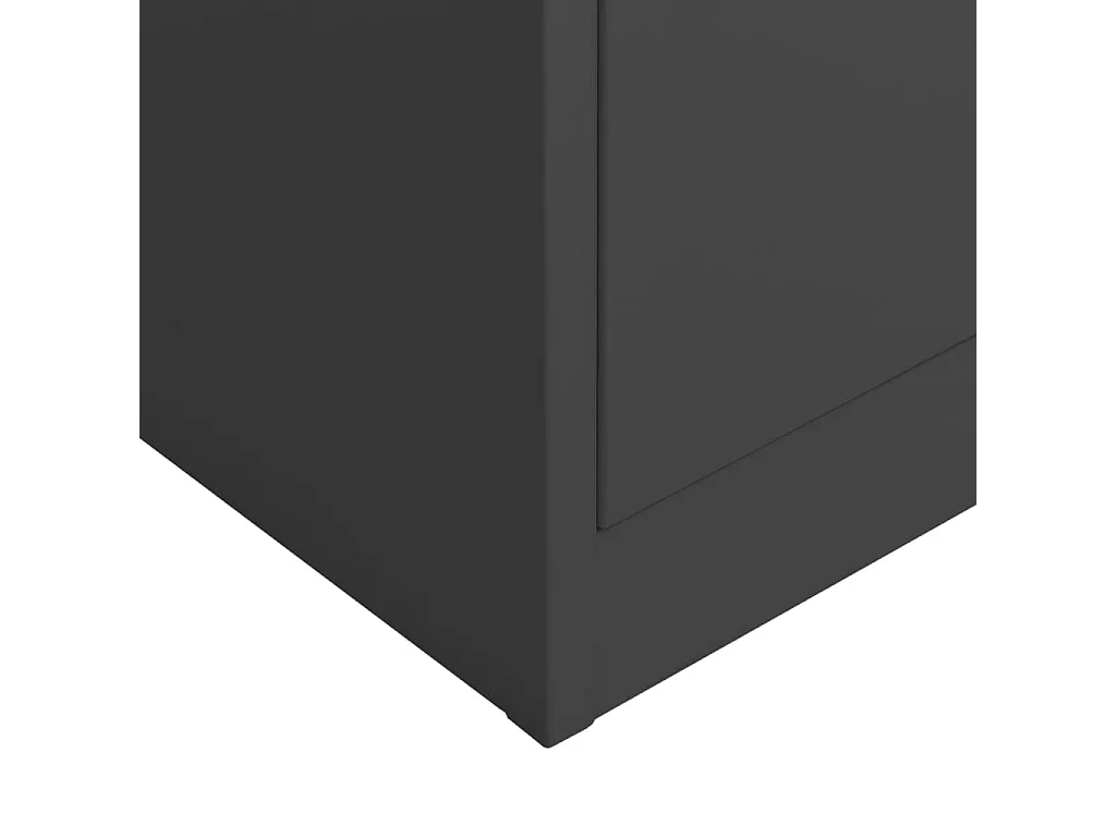 Antraciet lockerkast 90x40x180 cm Staal