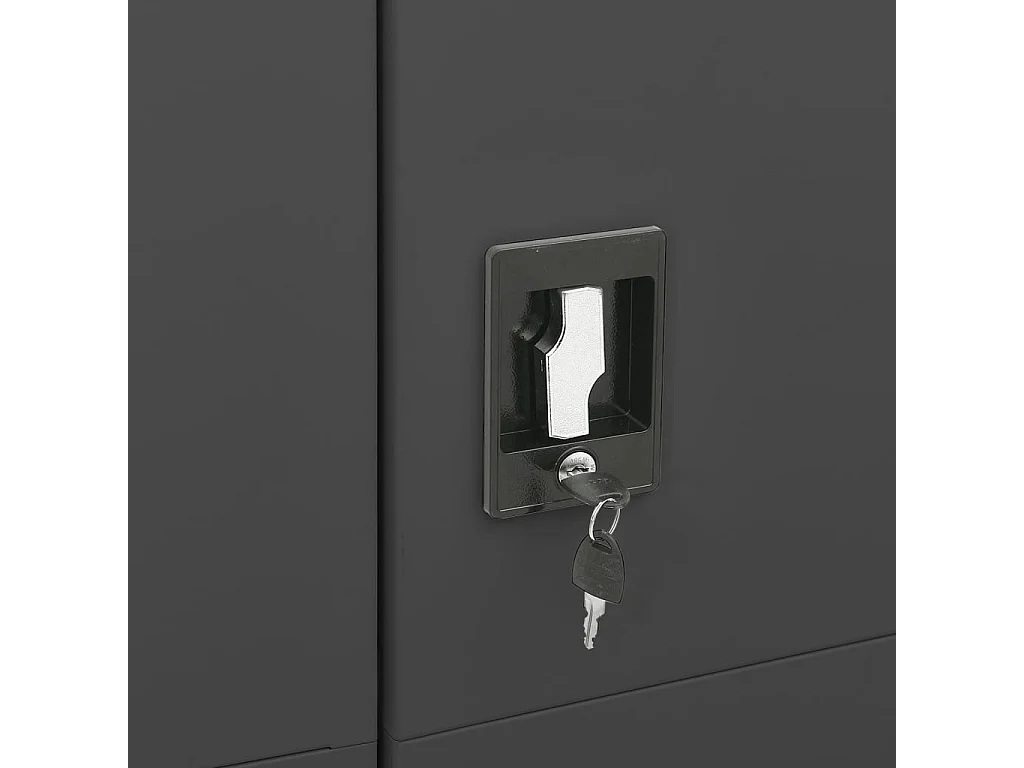 Antraciet lockerkast 90x40x180 cm Staal