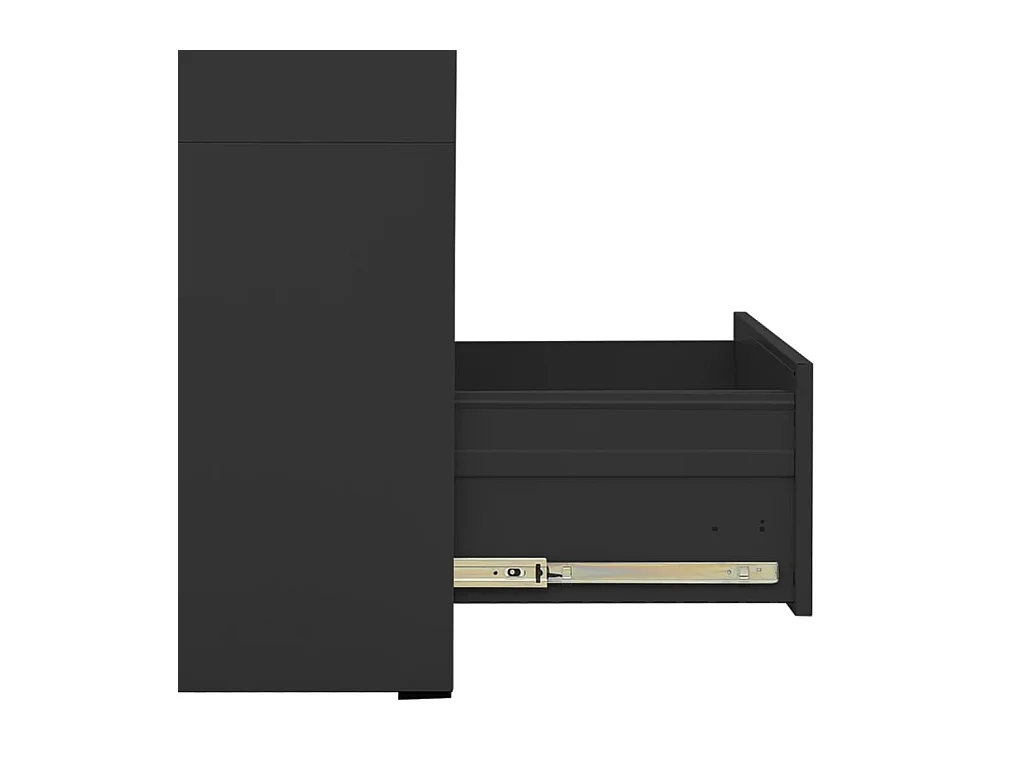 Schedario antracite 46x62x133 cm Acciaio