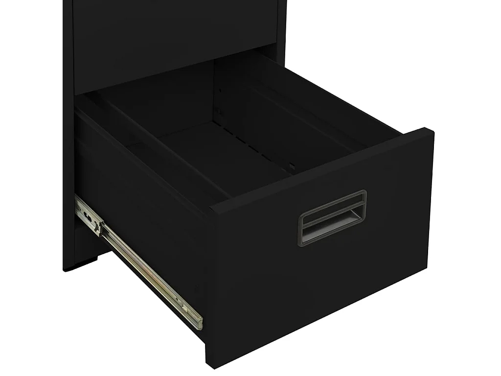 Archivador negro 46x62x102,5 cm Acero