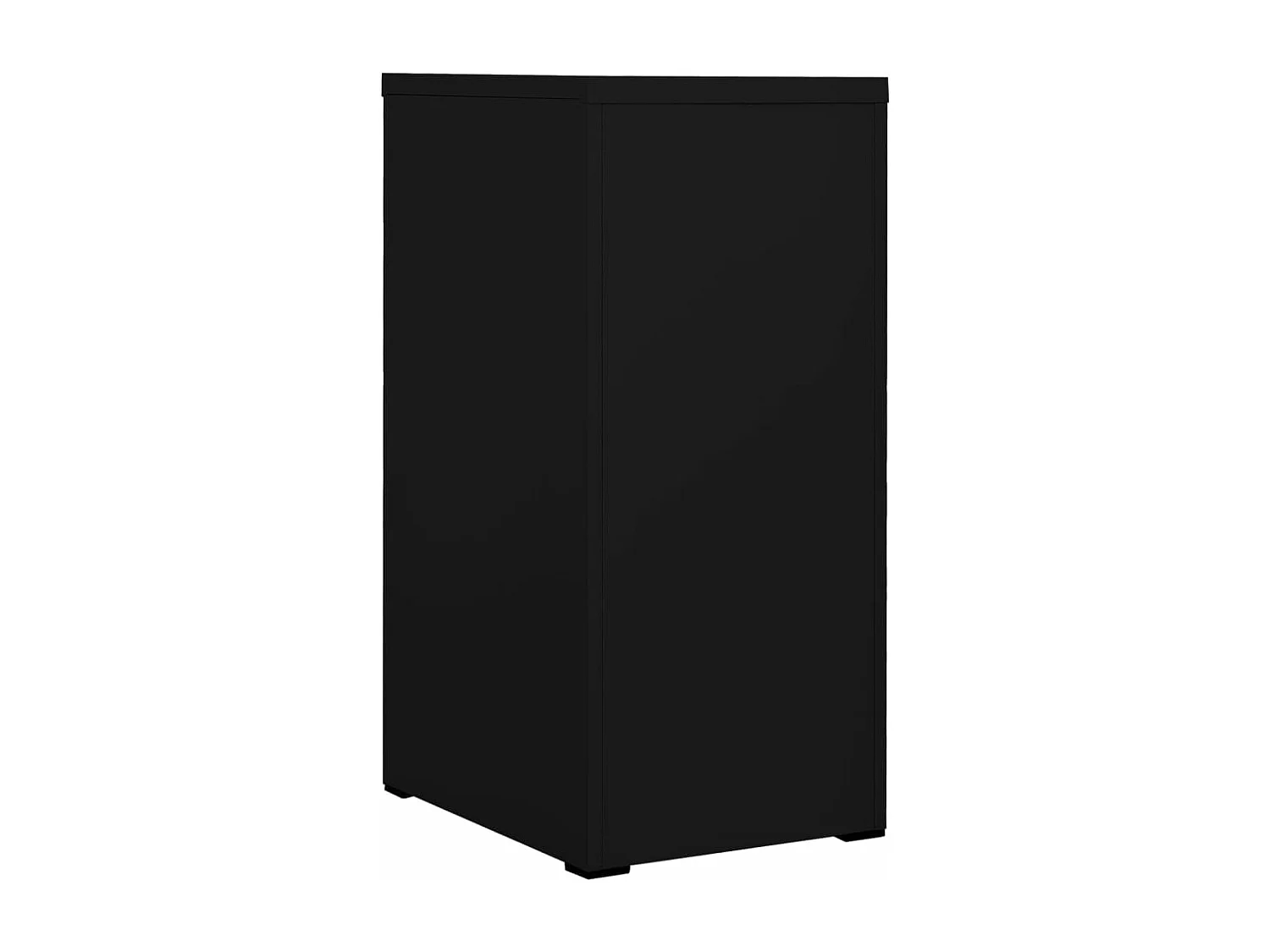 Schwarzer Aktenschrank 46x62x102,5 cm Stahl