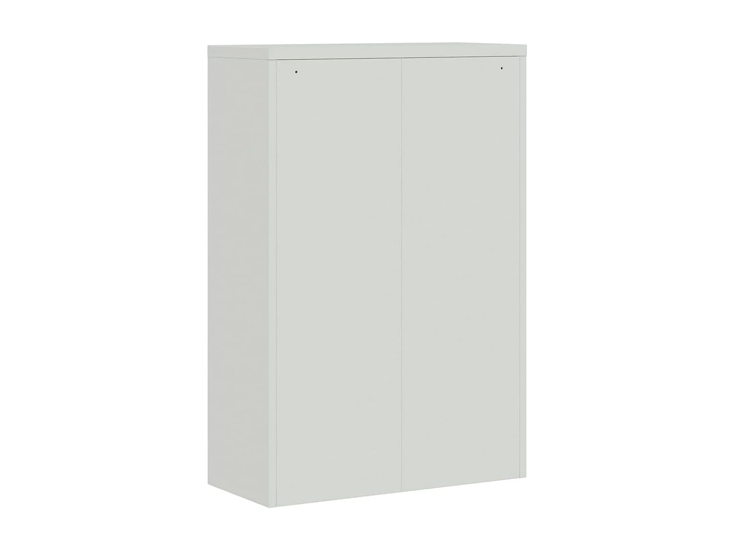 Armadio da ufficio 90x40x140 cm Grigio Acciaio