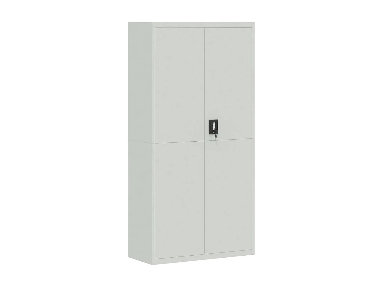 Classeur gris clair 90x40x180 cm acier