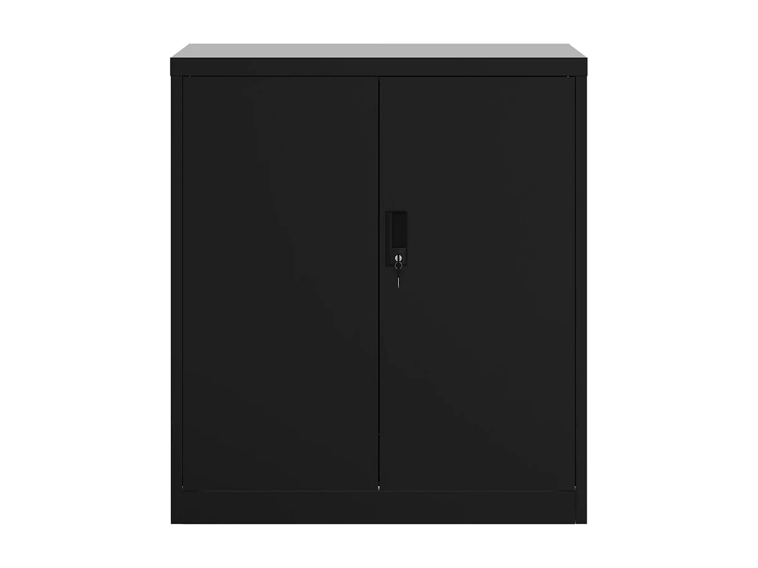 Archivador negro 79x40x90 cm acero