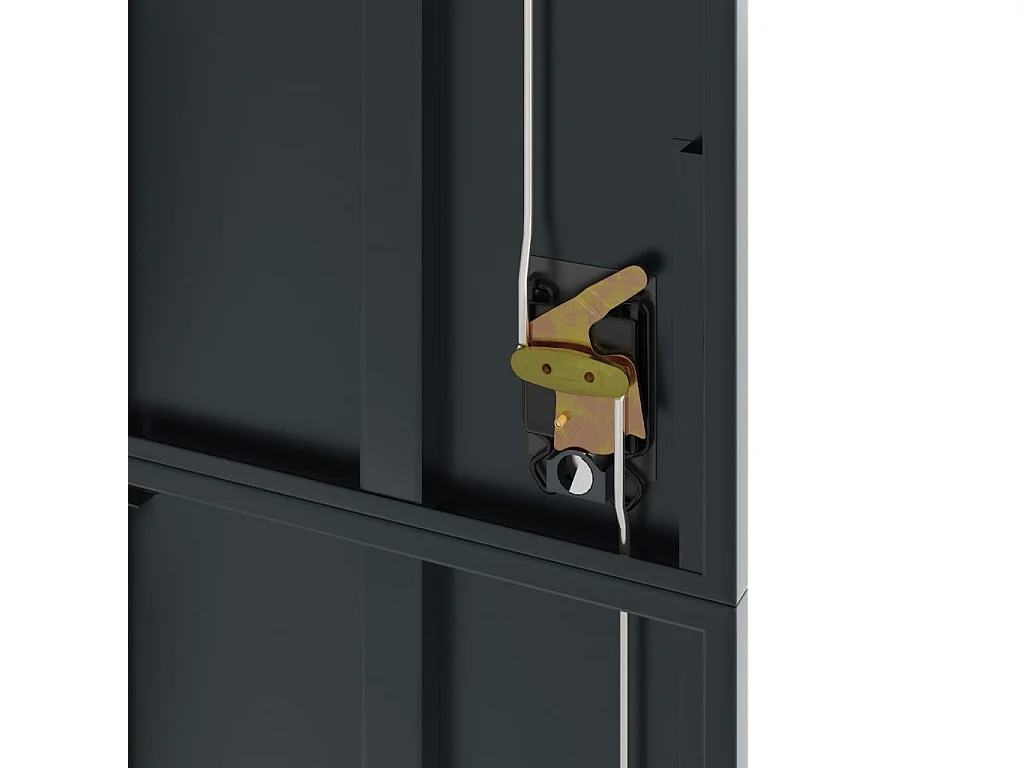 Schedario antracite 90x40x200 cm Acciaio