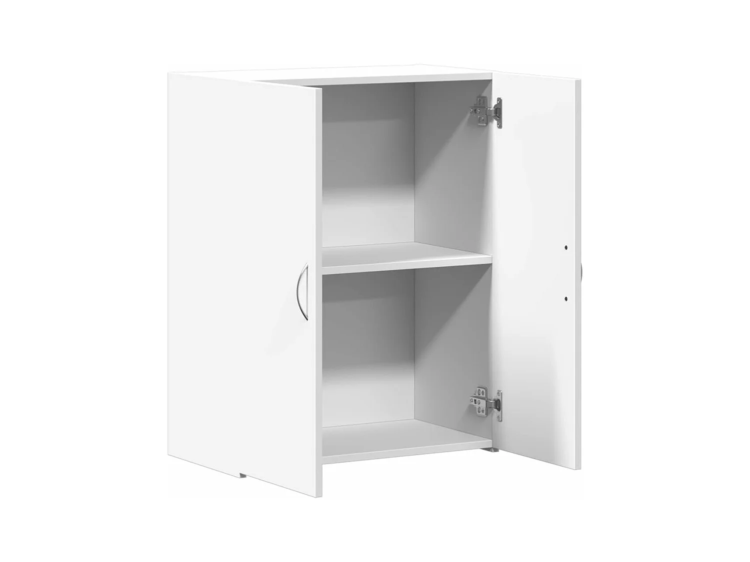 Armoire de classement blanc 60x32x77,5 cm bois d'ingénierie