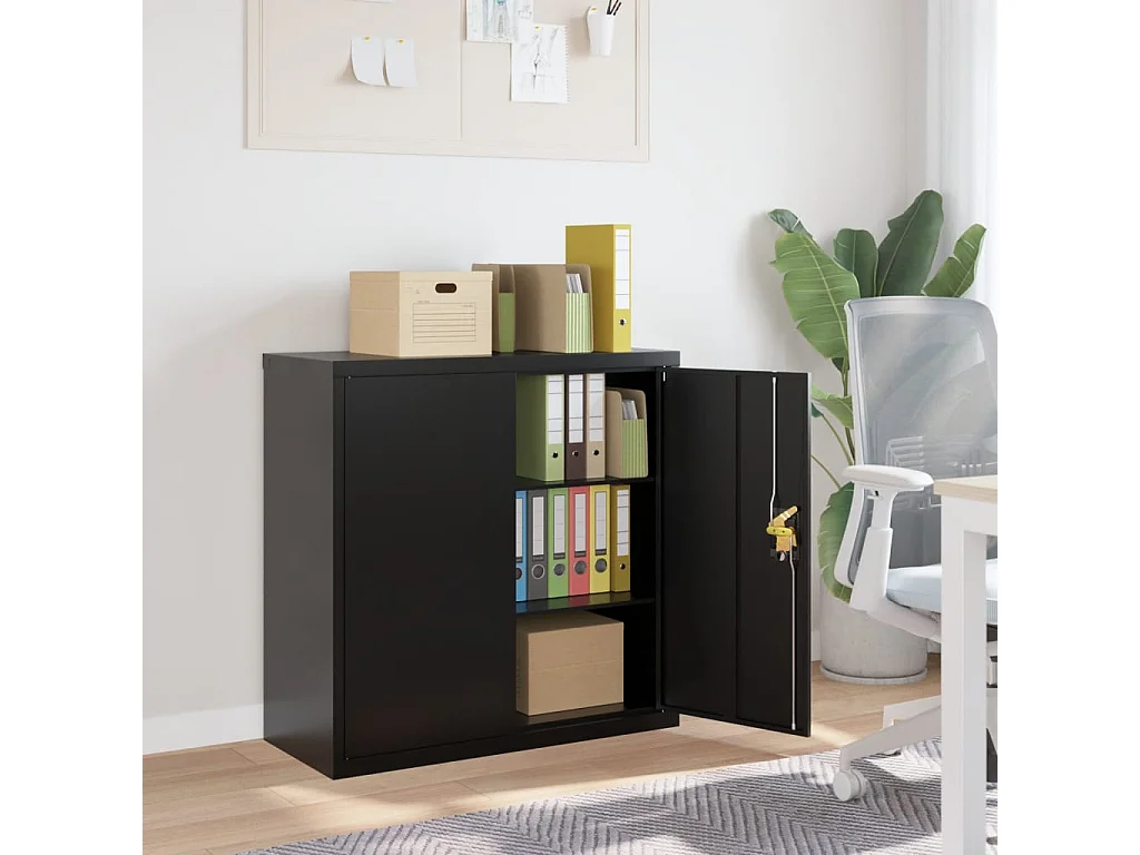 Classeur noir 90x40x90 cm acier