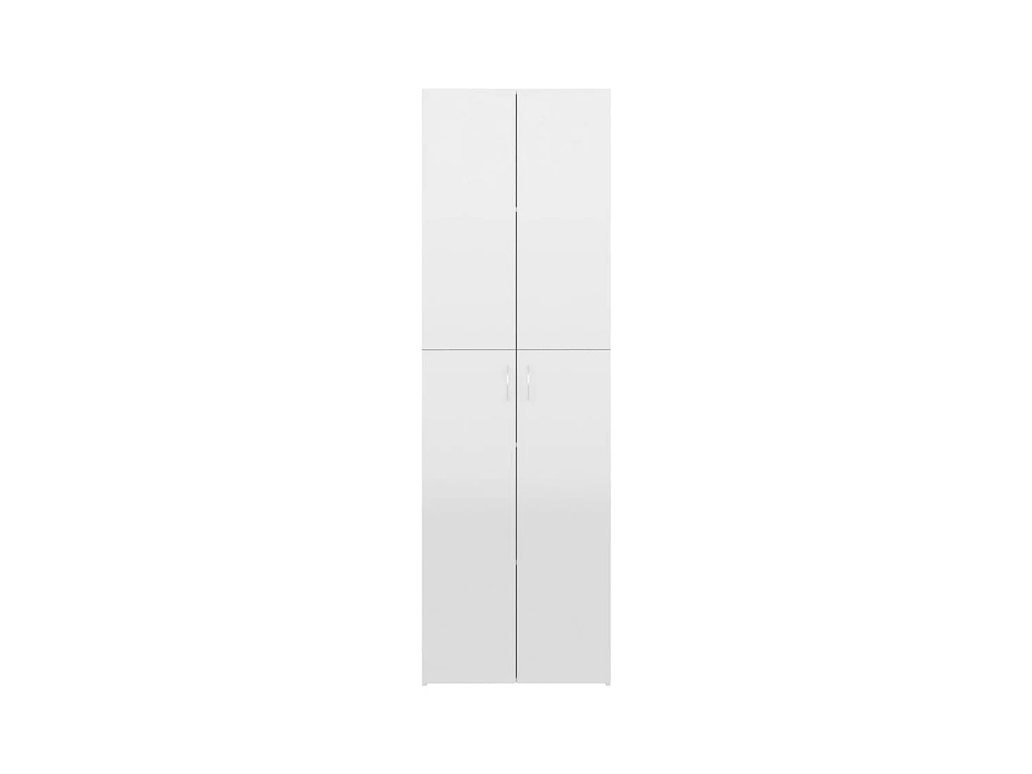 Armoire de bureau Blanc brillant 60x32x190 cm Bois d'ingénierie
