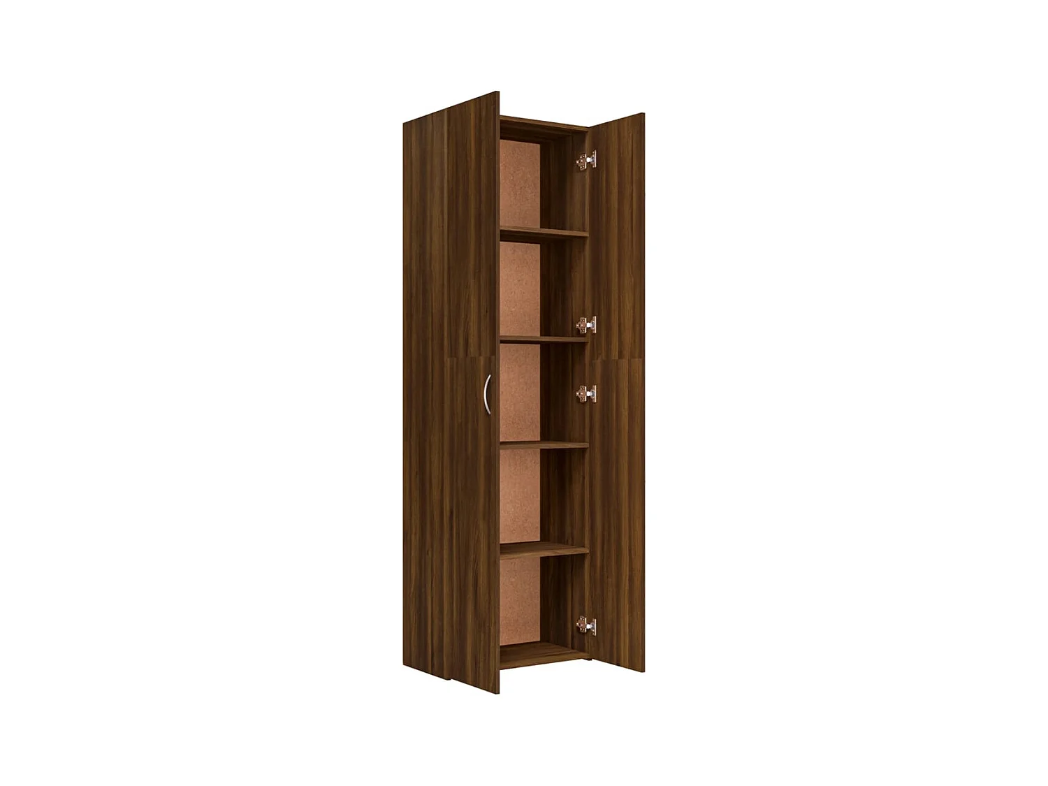 Kantoorkast Bruin eiken 60x32x190 cm Bewerkt hout