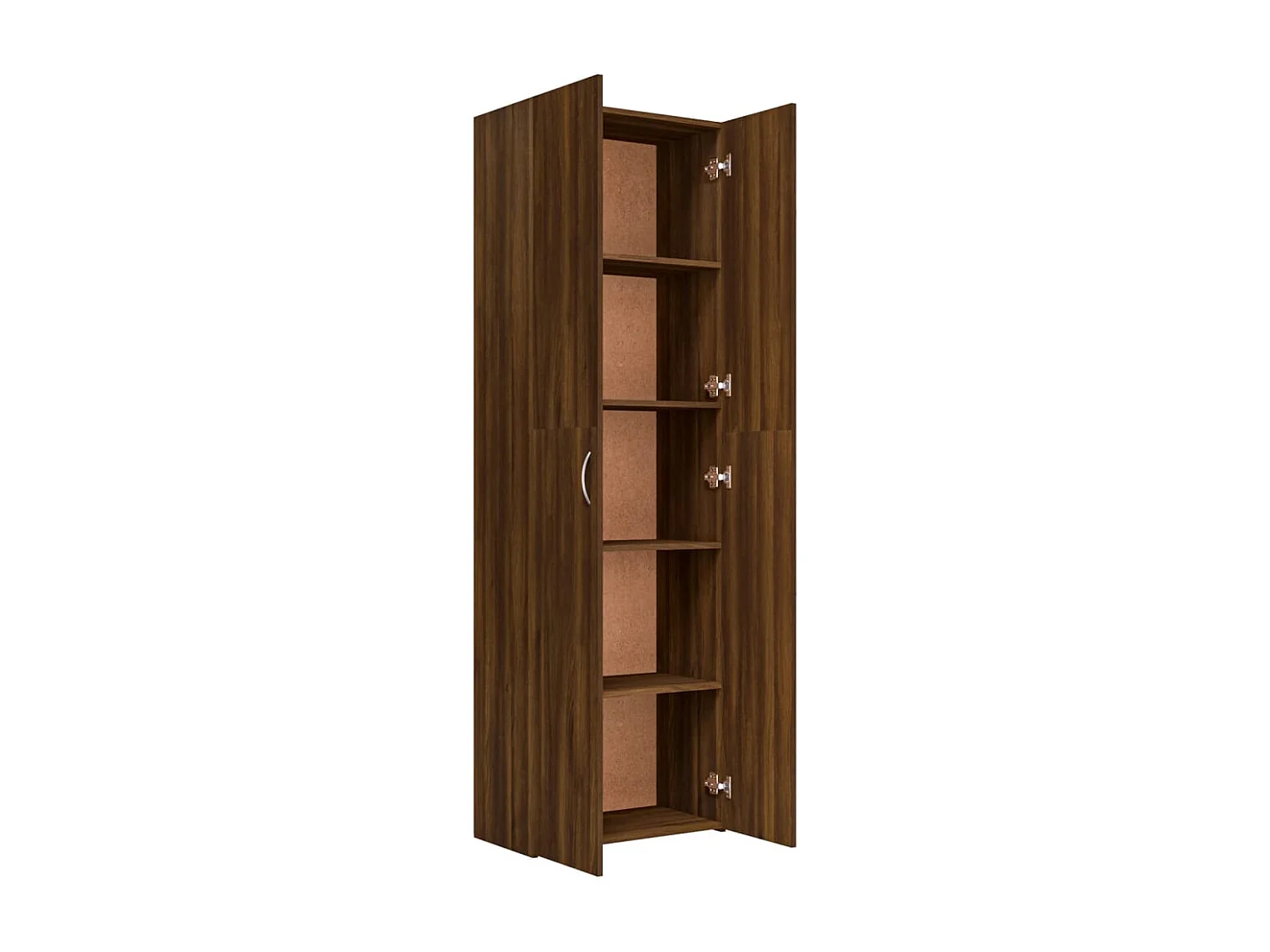 Kantoorkast Bruin eiken 60x32x190 cm Bewerkt hout