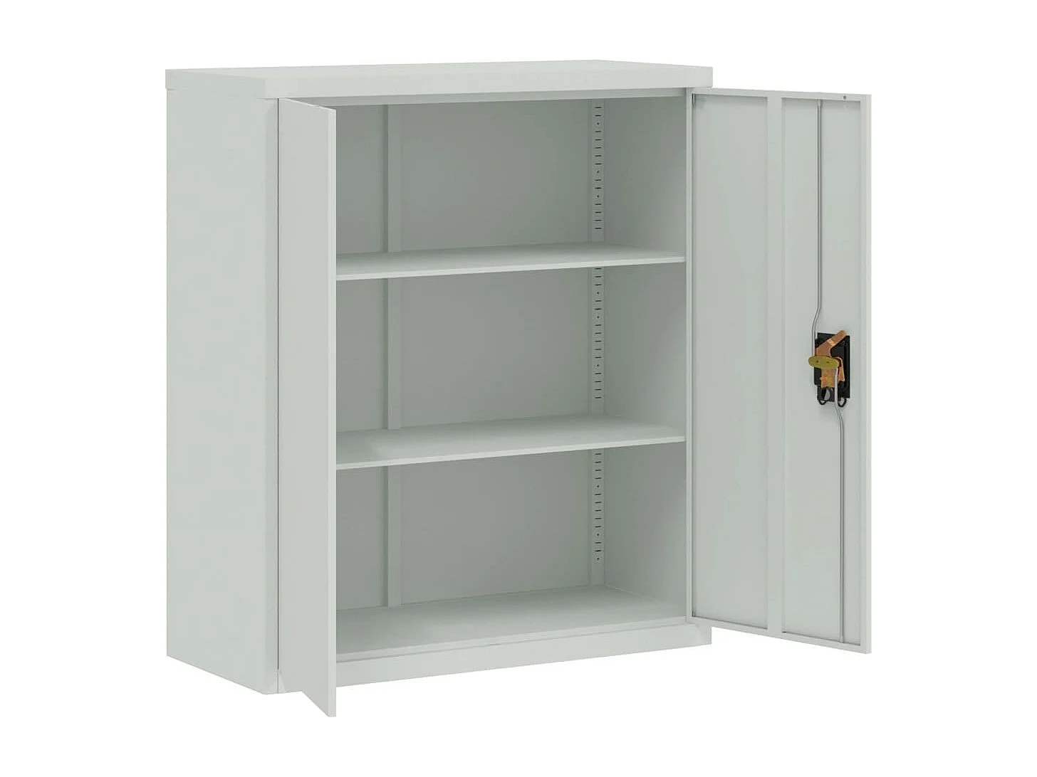 Classeur gris clair 90x40x105 cm acier