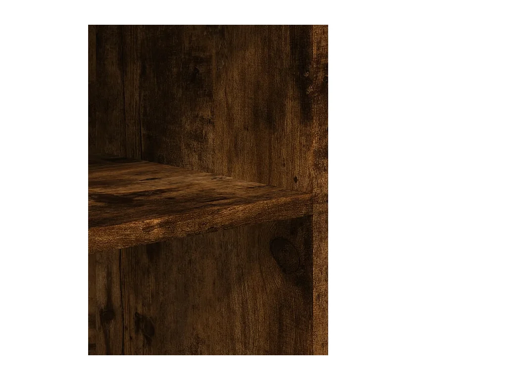 Bijzettafel met wielen gerookt eiken parket