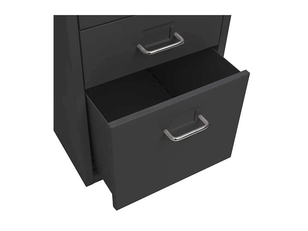 Classeur mobile Anthracite 28x41x69 cm Métal