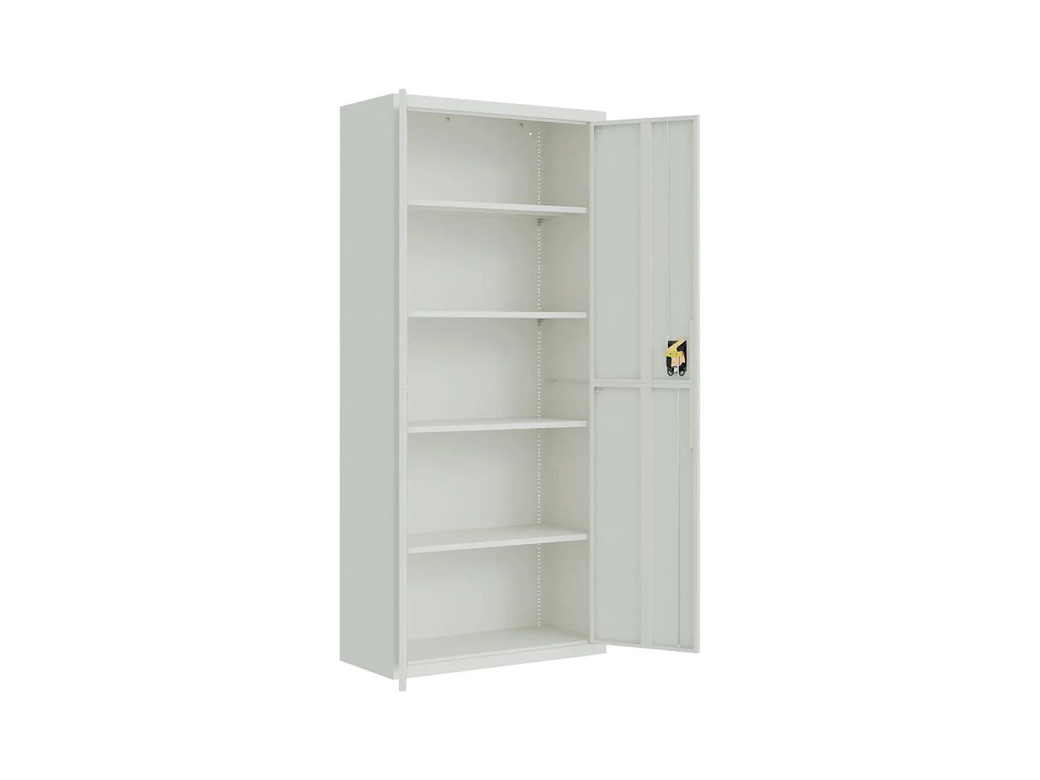 Schedario grigio chiaro 90x40x200 cm in acciaio