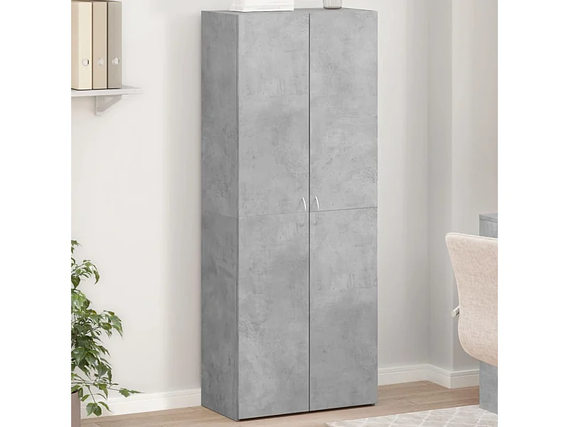 Classificatore grigio cemento 60x32x153 cm in derivati del legno