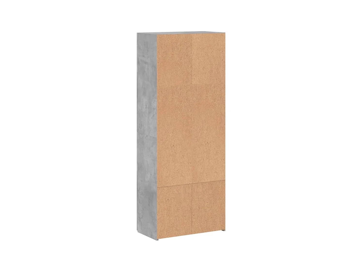 Armoire de classement gris béton 60x32x153 cm bois d'ingénierie