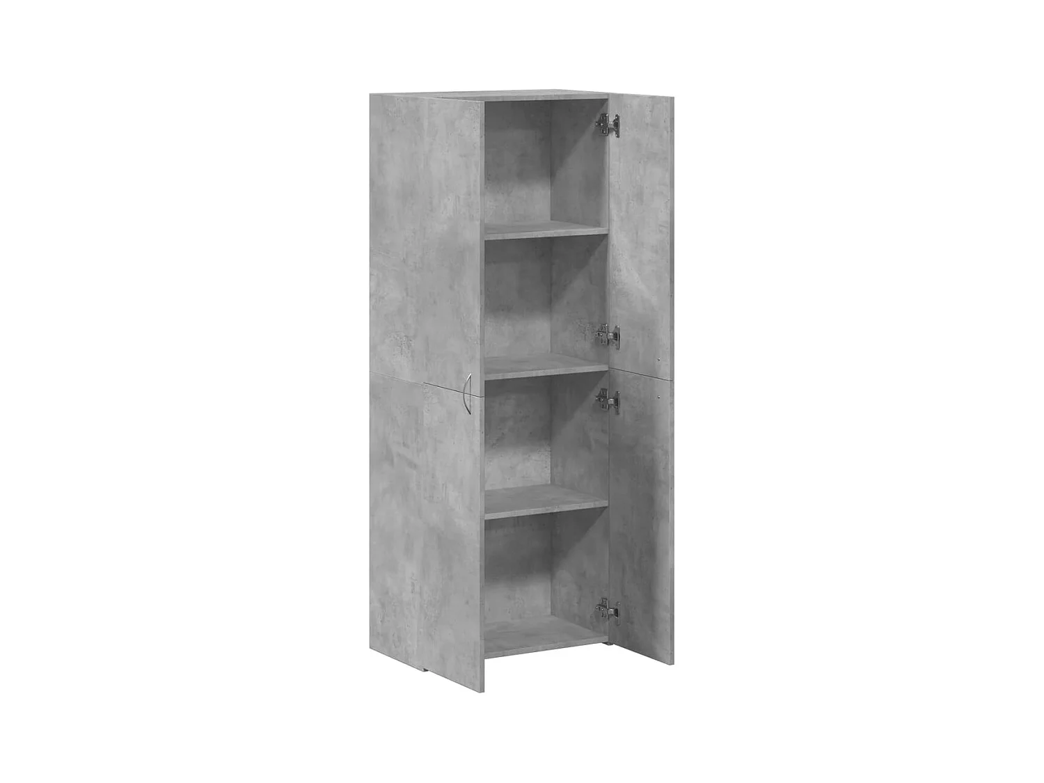 Armoire de classement gris béton 60x32x153 cm bois d'ingénierie