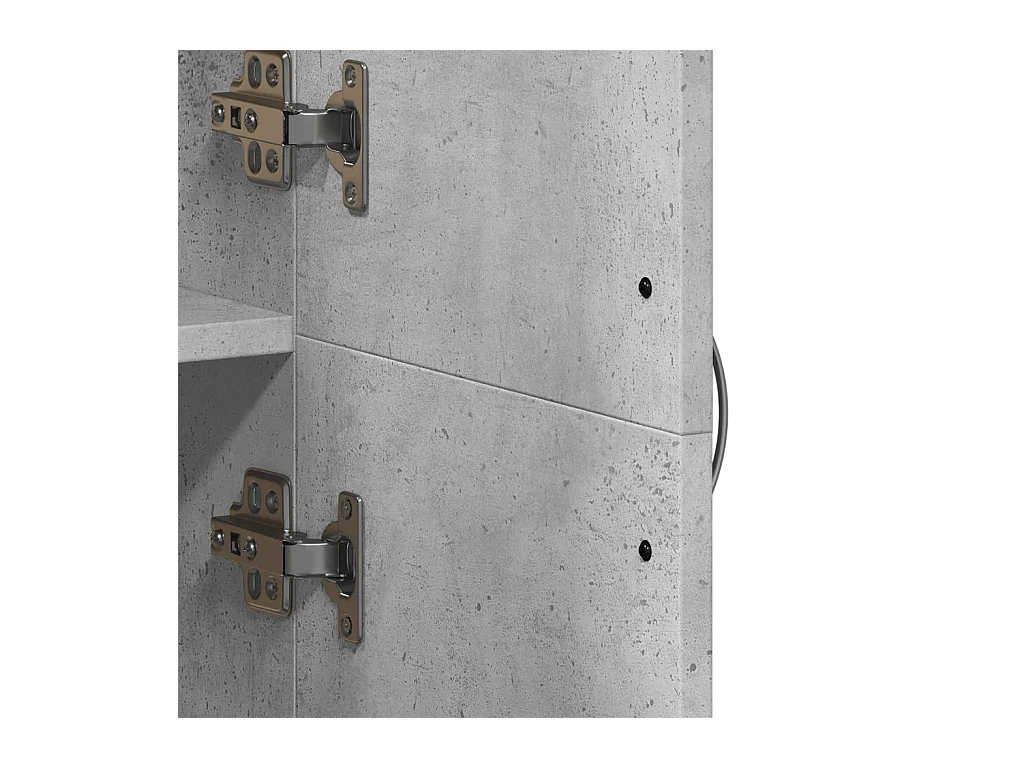 Armoire de classement gris béton 60x32x153 cm bois d'ingénierie
