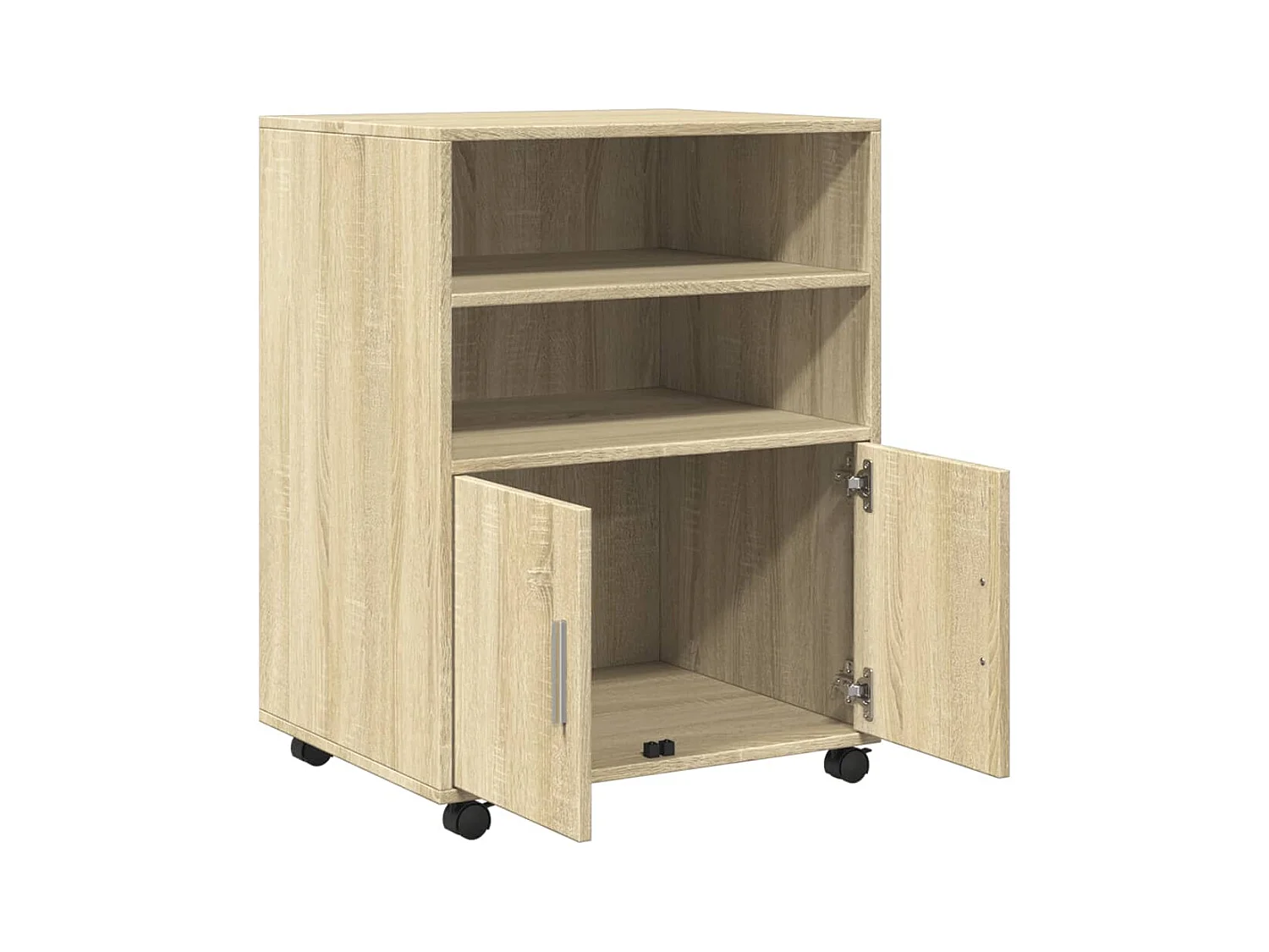 Rollschrank aus Sonoma-Eiche, 60 x 48 x 81 cm, Holzwerkstoff