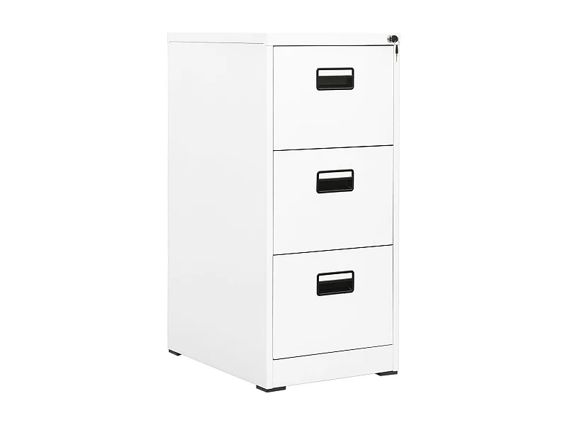 Armário de arquivo branco 46x62x102,5 cm aço