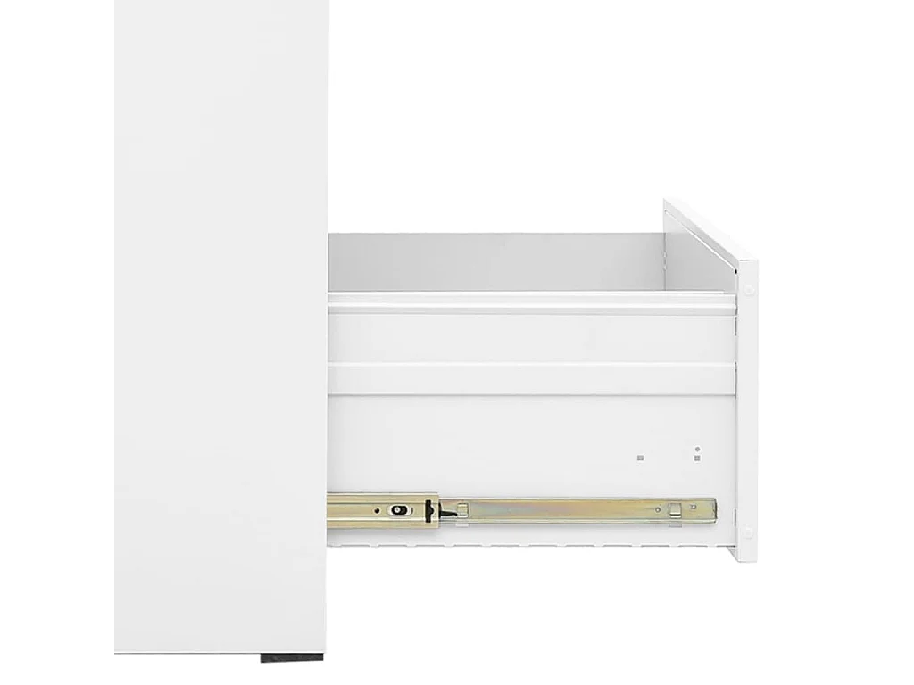 Armário de arquivo branco 46x62x102,5 cm aço