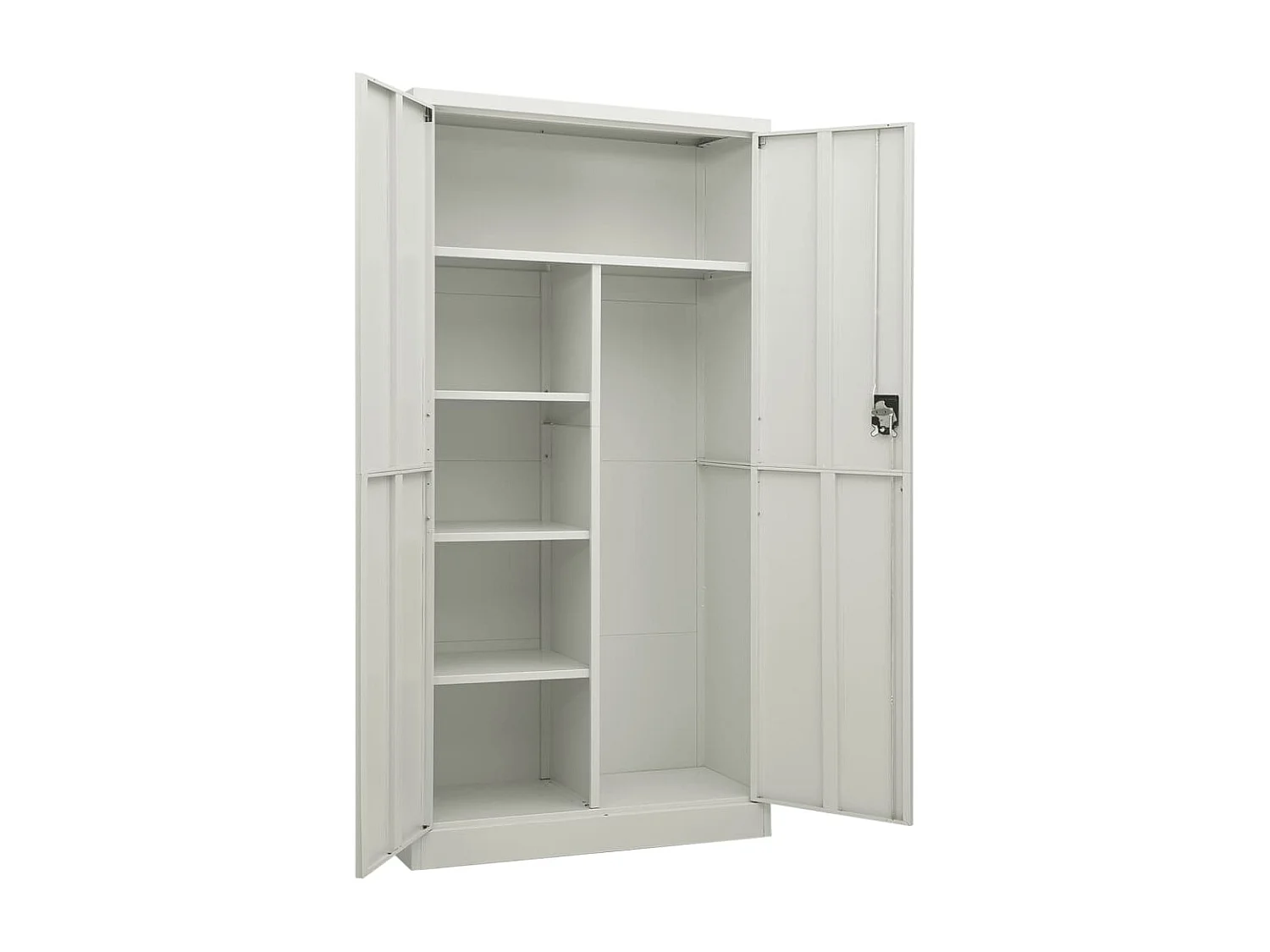 Armadietto spogliatoio Grigio chiaro 90x40x180 cm Acciaio