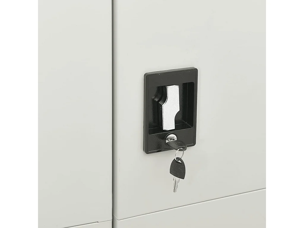 Armadietto spogliatoio Grigio chiaro 90x40x180 cm Acciaio