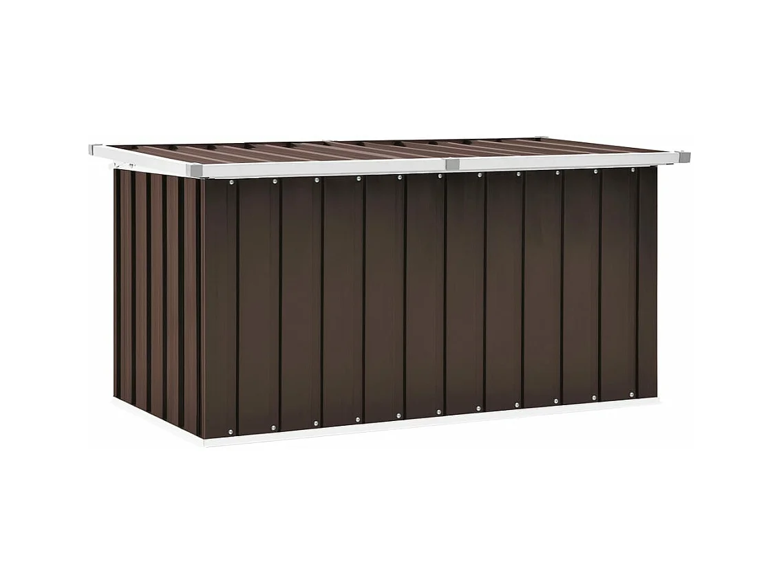 Boîte de rangement de jardin Marron 129x67x65 cm