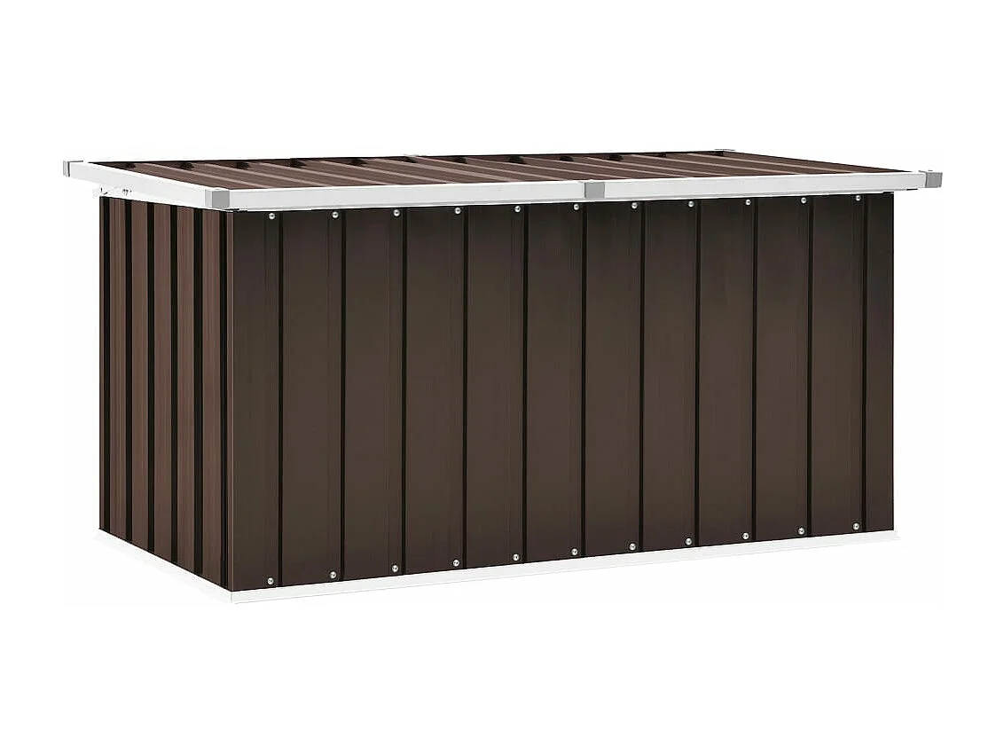 Boîte de rangement de jardin Marron 129x67x65 cm