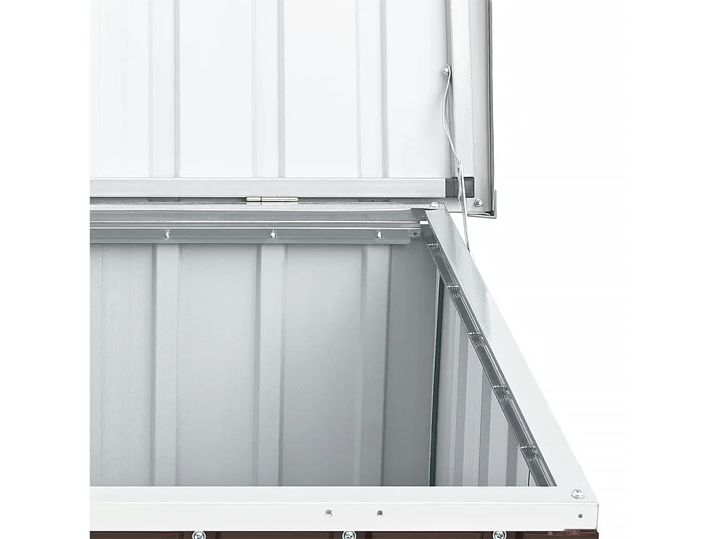 Boîte de rangement de jardin Marron 129x67x65 cm