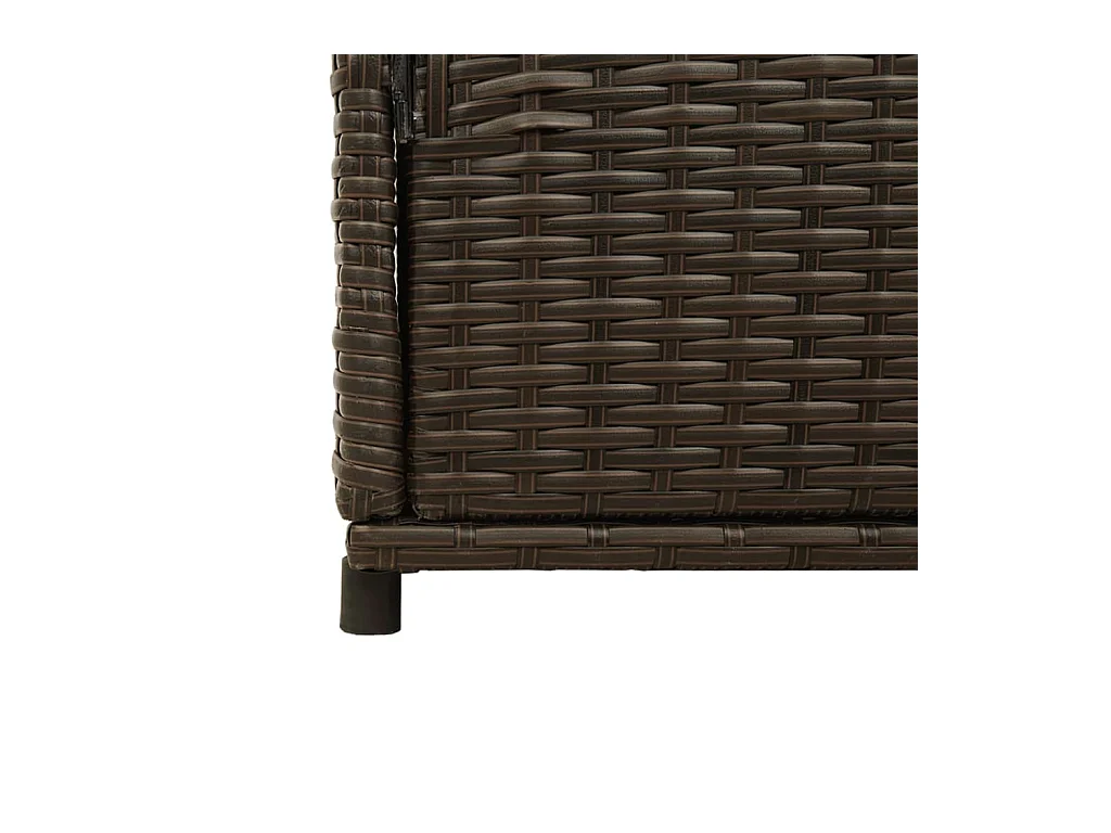 Armoire de rangement jardin marron 105x55x113 cm résine tressée