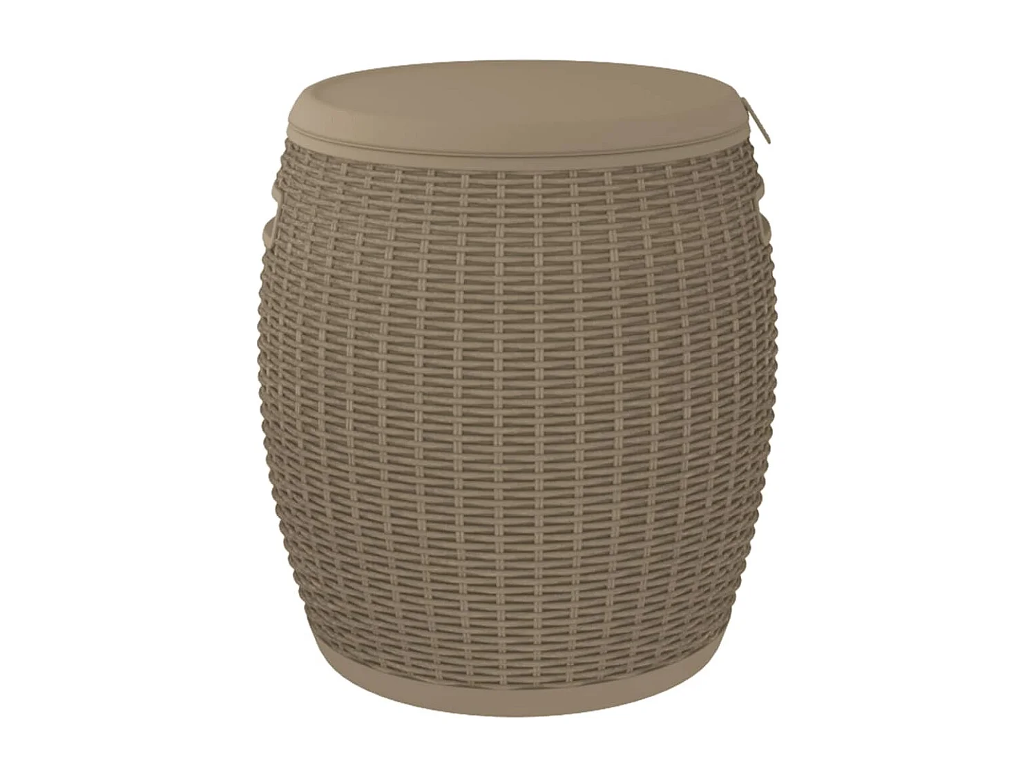 Boîte de rangement de jardin 4 en 1 marron clair polypropylène