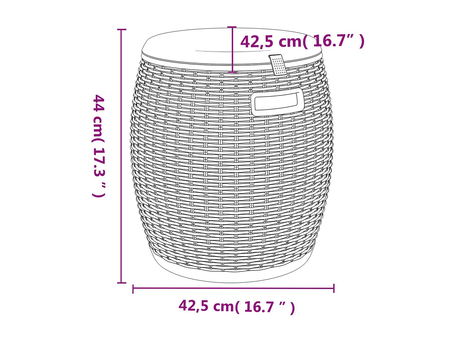 Boîte de rangement de jardin 4 en 1 marron clair polypropylène