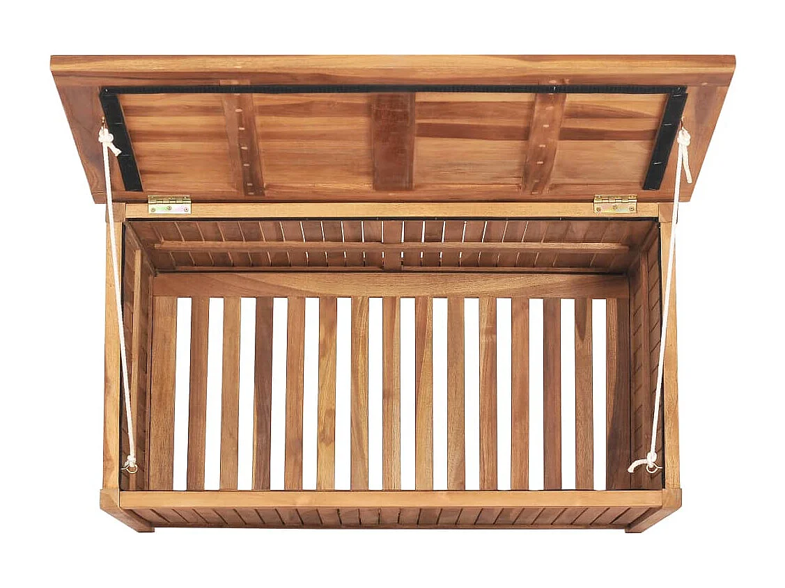 Garten-Aufbewahrungsbox 90x50x58 cm Massives Teakholz