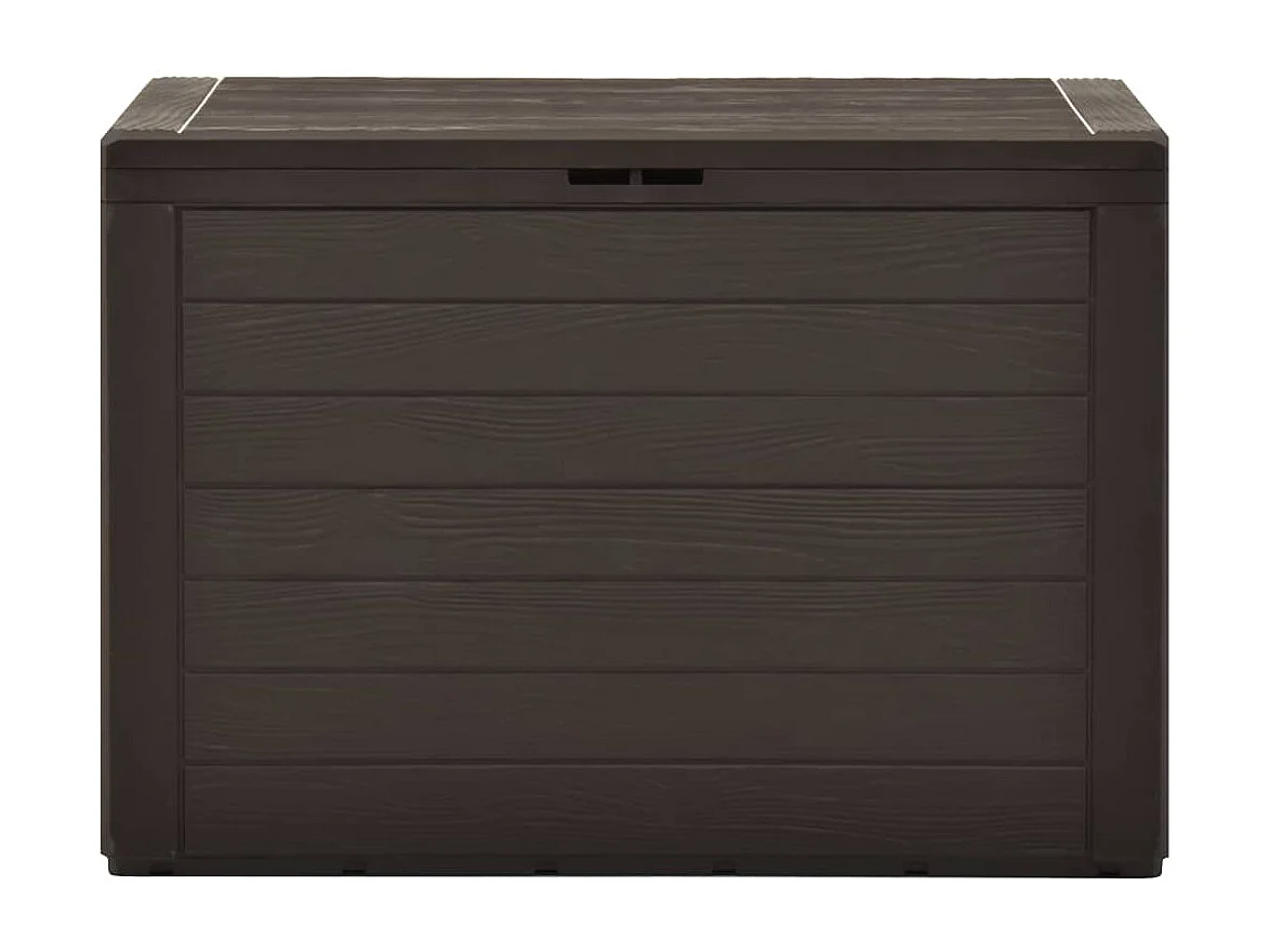 Caixa de armazenamento de jardim marrom 78x44x55 cm