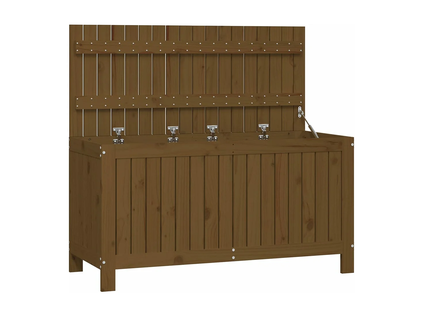 Boîte de rangement de jardin Marron miel 115x49x60 cm Bois pin