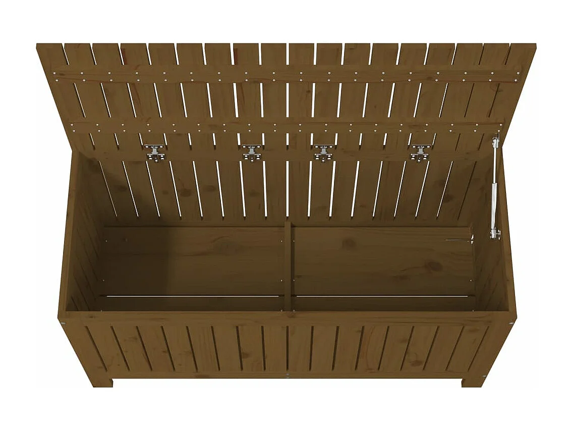 Boîte de rangement de jardin Marron miel 115x49x60 cm Bois pin