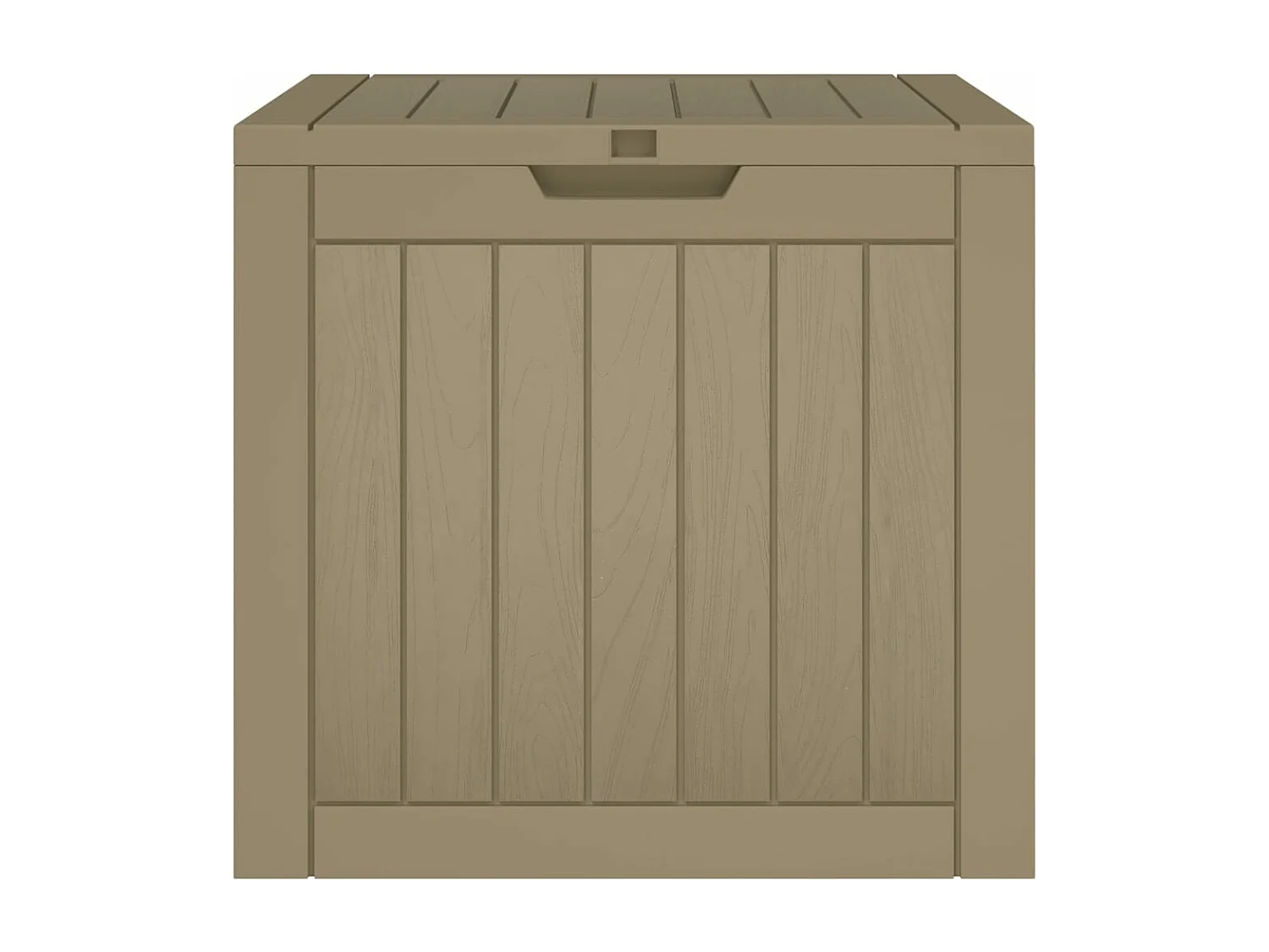 Boîte de stockage de jardin gris 55,5x43x53 cm polypropylène