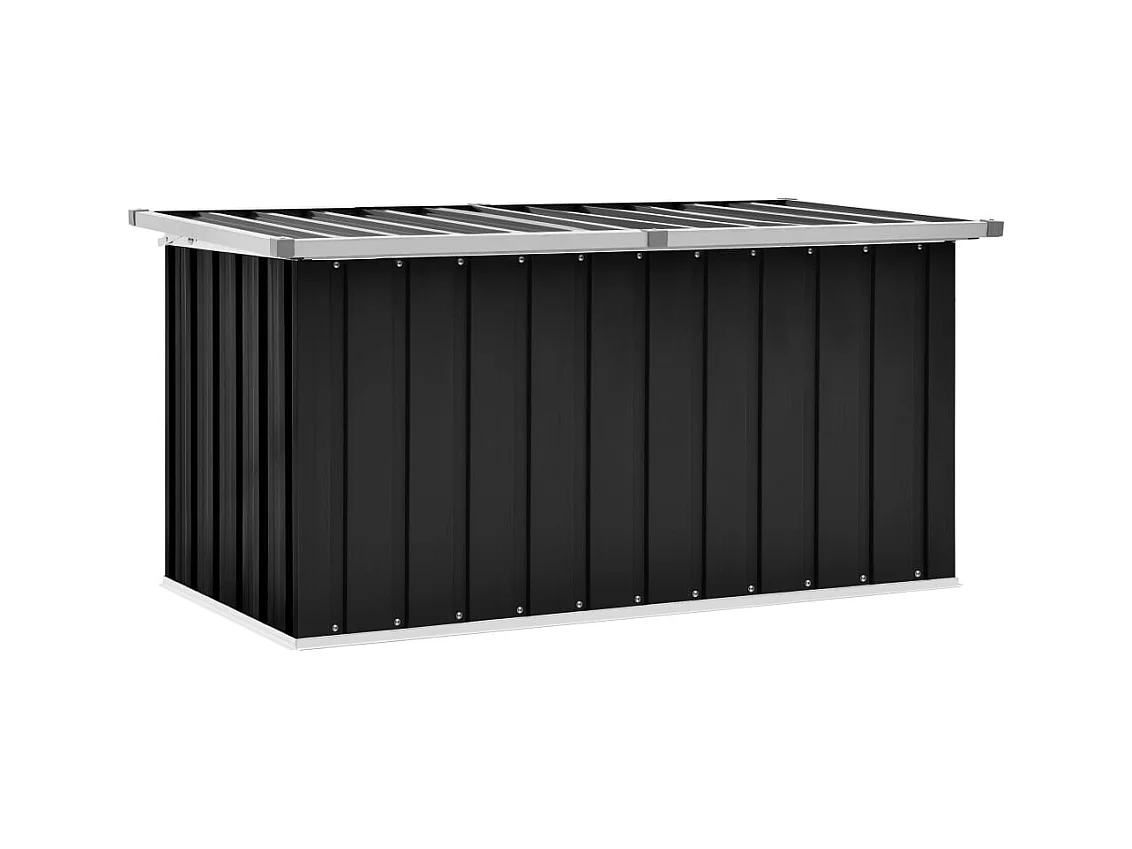 Boîte de rangement de jardin Anthracite 129x67x65 cm