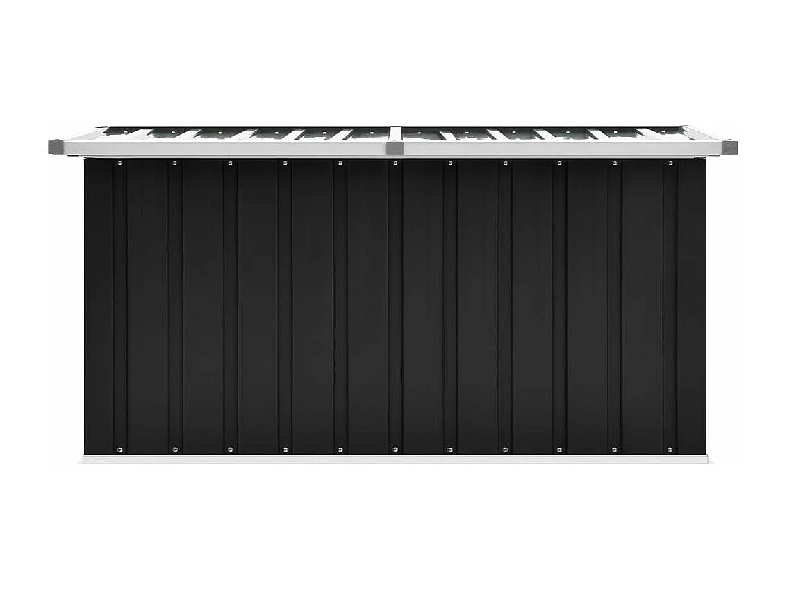 Boîte de rangement de jardin Anthracite 129x67x65 cm