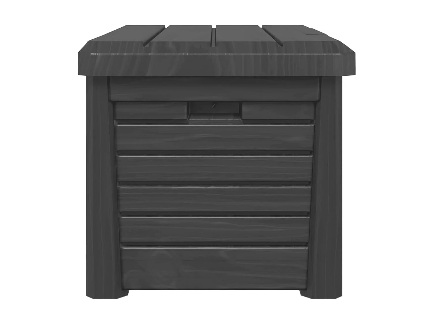 Caja de cojines exterior de polipropileno antracita