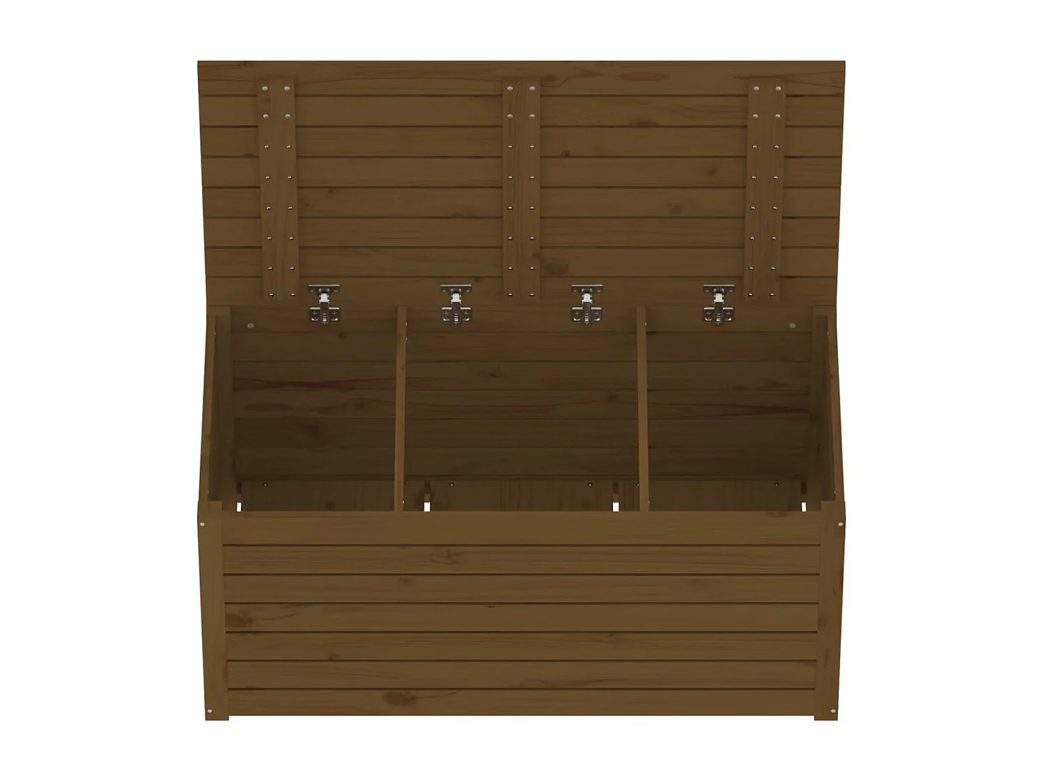 Boîte de jardin marron miel 101x50,5x46,5 cm bois massif de pin