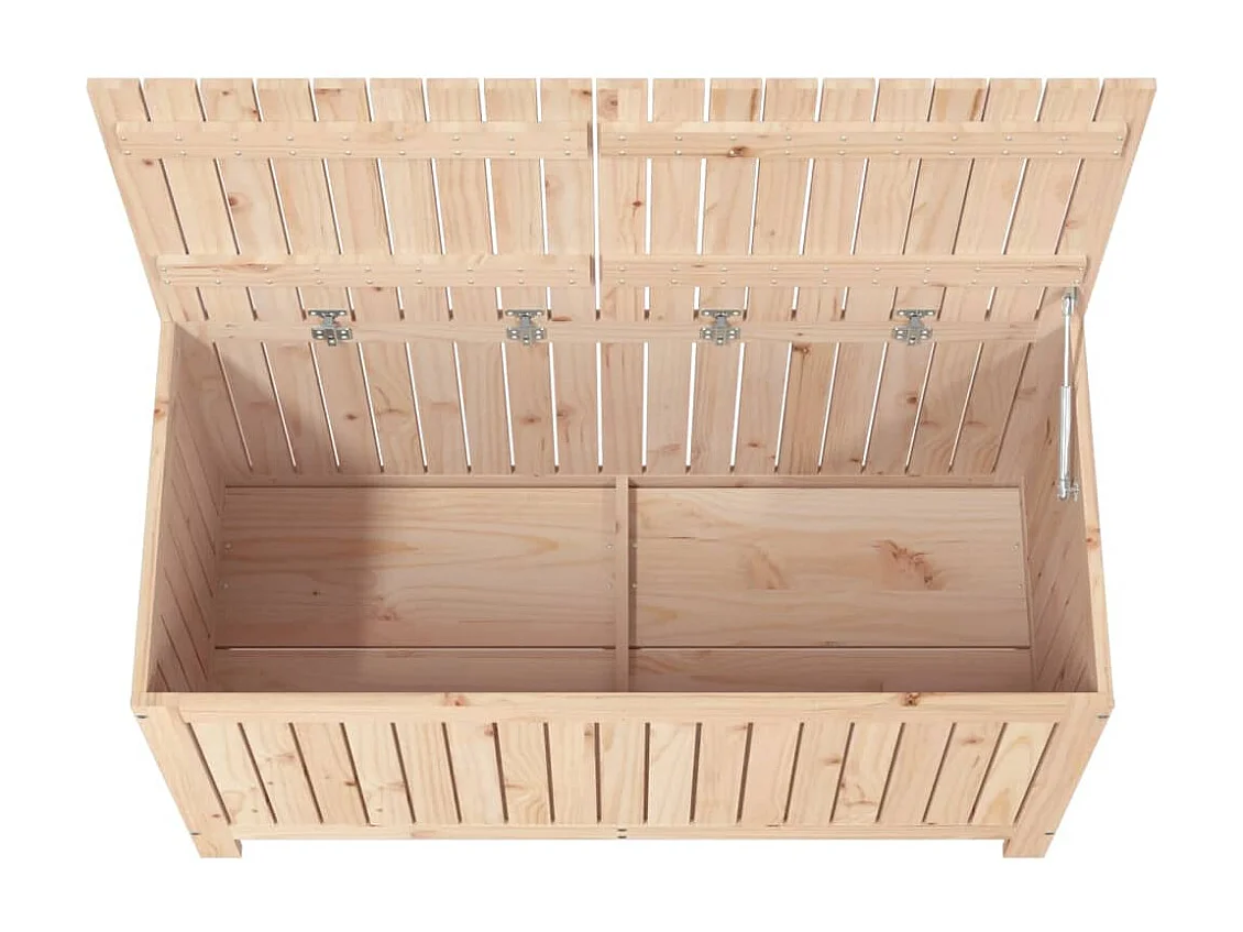 Caja de almacenaje para jardín 121x55x64 cm Madera maciza de pino